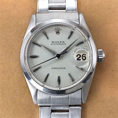 rolex oysterdate precision ref 6466|Rolex Oysterdate Precision Oyster Precision 30mm silver dial .